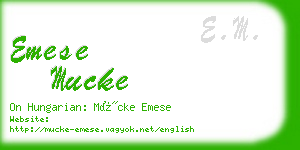 emese mucke business card